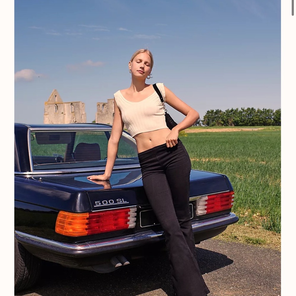 Penny Pull-On Flare Jeans